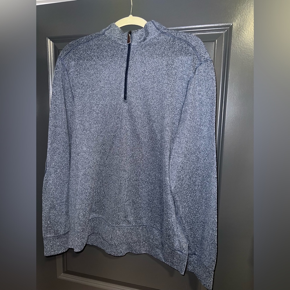 Greg Norman Collection Gray/blue Zip Up Sweater